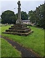 Restored churchyard cross, Cwmcarvan