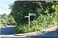 Road sign, Bramble Hill