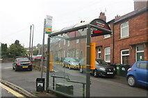 SK3446 : Bus stop on Derby Road, Belper by David Howard
