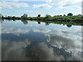 SK5131 : Reflected clouds, north of Thrumpton by Christine Johnstone