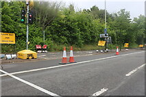 SK5802 : Road works on Saffron Lane, Leicester by David Howard
