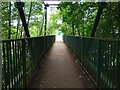 Shaded part of footbridge