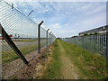 Footpath along the NE perimeter of the airport