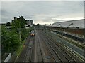 Great Eastern main line past Ilford railway depot