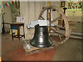 TQ0747 : Shere - Church Bell by Colin Smith
