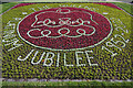 Platinum jubilee floral display - Shrewsbury Castle