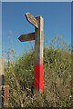 Footpath signpost, South Milton Sands