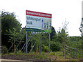 SO8753 : Sign for Whittington walk housing development by Chris Allen