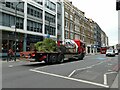 Mobile tree on Farringdon Road