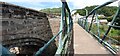 Footbridge over River Eamont beside A6 bridge