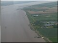 Humber Bank and ponds by Goxhill Tileries: aerial 2022