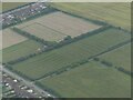 Ridge and furrow at East Halton: aerial 2022