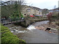 Colden Water meets the River Calder