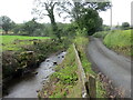 Nant ac heol / Stream and road