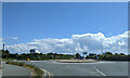 Roundabout on the A487, looking east