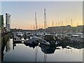 Swansea Marina at dusk