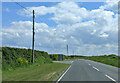 Turning on the A487 for Crug Glas