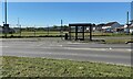 SX8674 : Bus stop, Exeter Road, Kingsteignton by Robin Stott