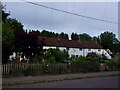 Looking across Farnham Road towards Tanyard Cottages