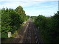 TQ6268 : Railway towards Longfield by JThomas