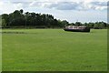 Waiting for the deluge - barge in a field