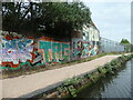 Graffiti tags along the Grand Union towpath, Saltley