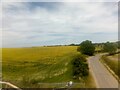 SJ7546 : Checkley Lane, Wrinehill, from the train by Christopher Hilton