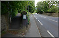 Entrance to Prince of Wales Park, Parkside, Bingley