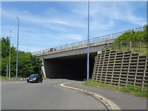 TQ6471 : A2 bridge over Wrotham Road (A227) by JThomas
