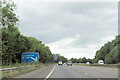 The M5 north, one mile to junction 28 for Cullompton