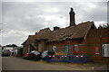 TM2836 : Ruined station building, Trimley by Christopher Hilton