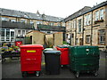 Bins at the back