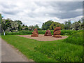 Play boulders by cycle path