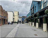 H4572 : Old Market Place, Omagh by Kenneth  Allen