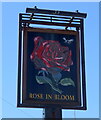 Sign for the Rose In Bloom public house