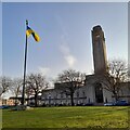 Swansea Guildhall and Flagpole