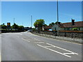 Traffic lights on Llanidloes Road