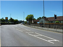 SO1091 : Traffic lights on Llanidloes Road by Richard Law