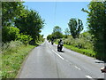 Motorbikes approaching the bend