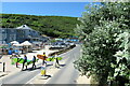 Surfers crossing road, Mawgan Porth