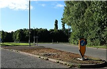 SO6937 : Roundabout on Leadon Way, Ledbury by David Howard