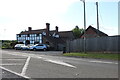 Tudor cottage on Hereford Road, Trumpet