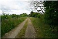 SZ4588 : Path leading to Great Park Farm by Ian S