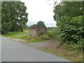 Derelict building beside the road