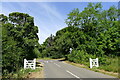 Five Gates Lane meeting the Barkston Heath road