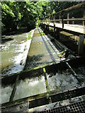 TQ0765 : River Wey Navigation - Tumbling Weir by Colin Smith