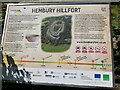 ST1103 : Hill Fort Noticeboard by John P Reeves
