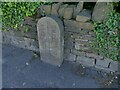 Borough boundary stone in Shelf