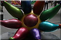 View of "Bloom Paradise" by Jun T. Lai outside Fenchurch Street Station