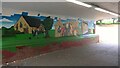 TF1604 : Murals in the pedestrian underpass on Foxcovert Walk, Werrington by Paul Bryan